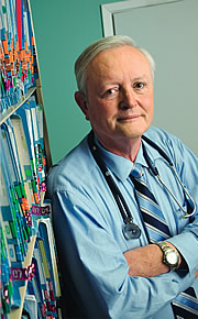 Photo of Dr. William Ebbeling, a renowned immunology specialist who treated Adrien, in Fresno, California.