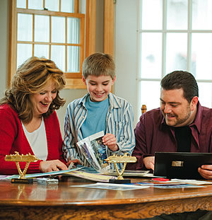 Photo of Anthem members Debby, Tyler, and Darin Brinsey of Leavittsburg, Ohio.