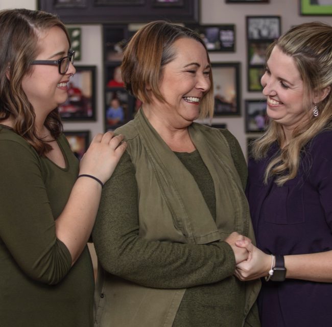 Colleagues celebrate success