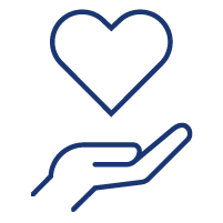 Hand with Heart Icon
